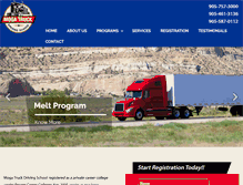 Tablet Screenshot of mogatruckdrivingschool.com